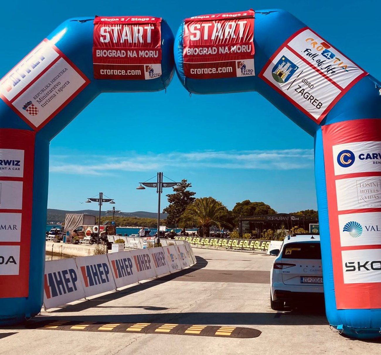 Iz Biograda strartala 2. etapa biciklističke utrke CRO RACE 2023.