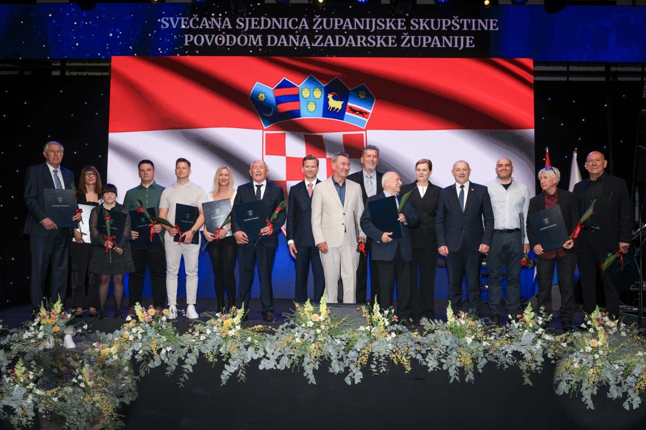 Dan Zadarske županije obilježen svečanom sjednicom i dodjelom javnih priznanja