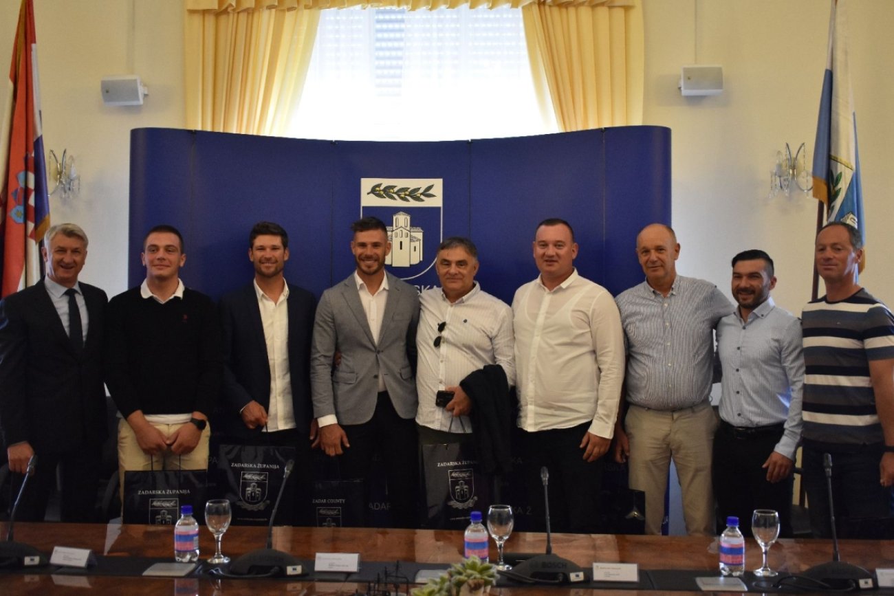 Primanje za brončane sportaše – braću Fantela i Roka Striku