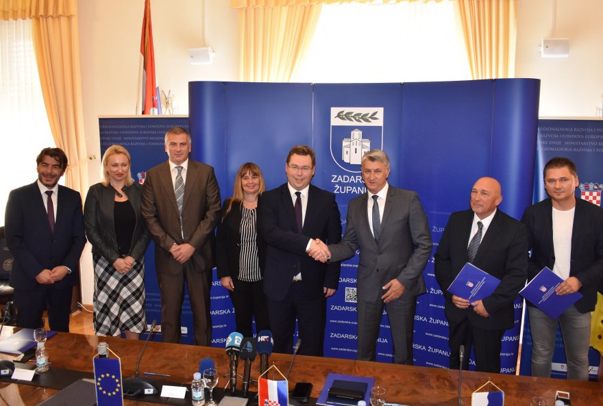 Za projekte u Zadarskoj županiji potpisani ugovori vrijedni 11 milijuna kuna