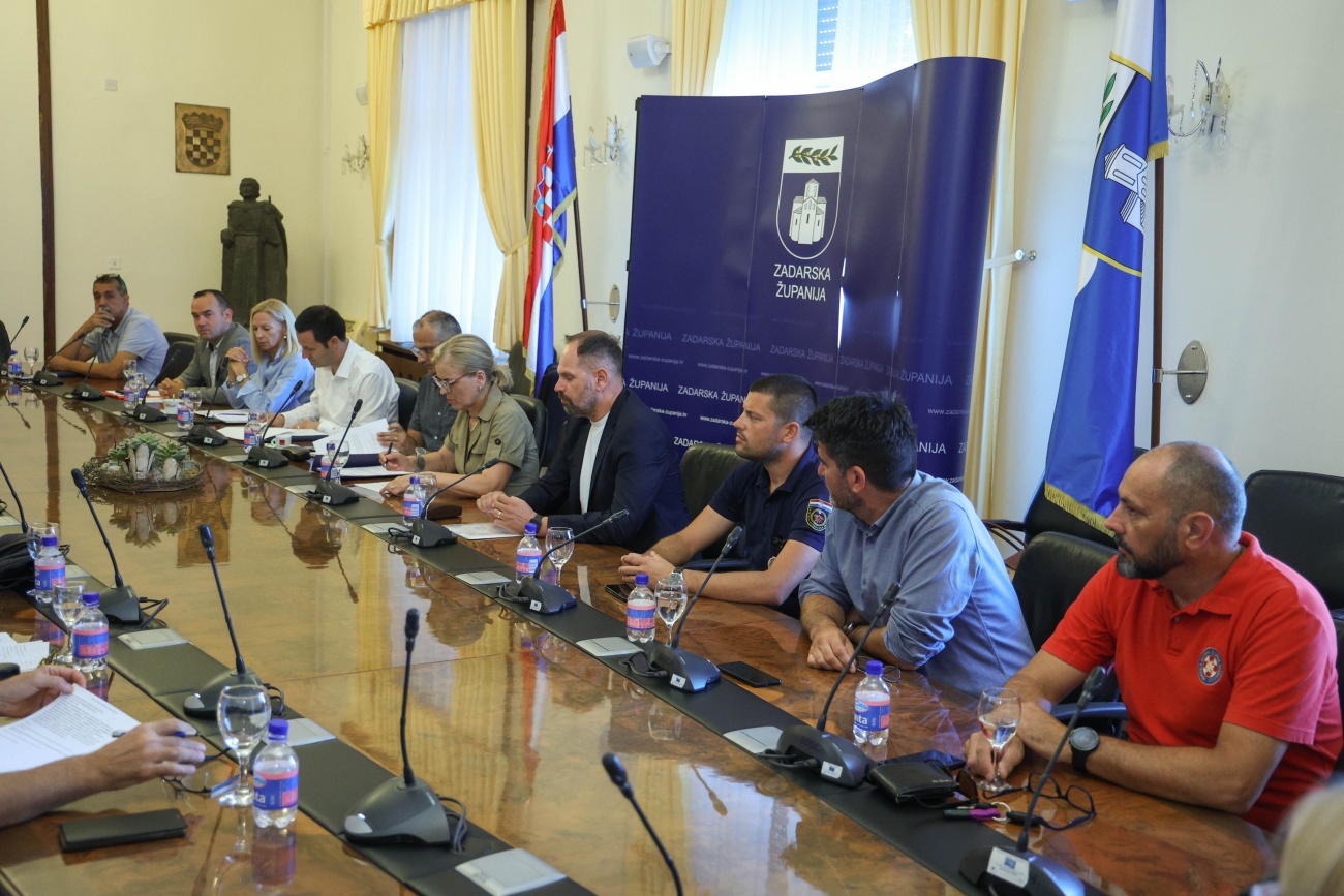 Stožer civilne zaštite Zadarske županije održao prvu sjednicu u novom sazivu